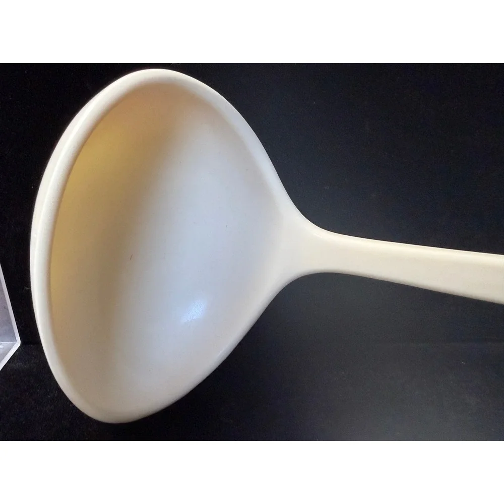 Vintage Kitchen‎ Utensil Set Melamine Ladle Whisk Slotted Spoon Stainless Steel